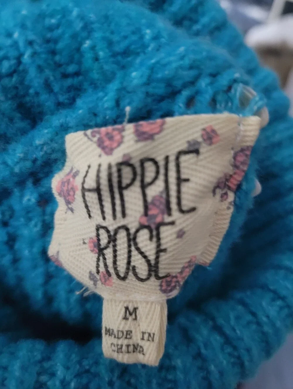 NWT Hippie Rose Size M Thick Ribbed Knit Turtleneck Sweater